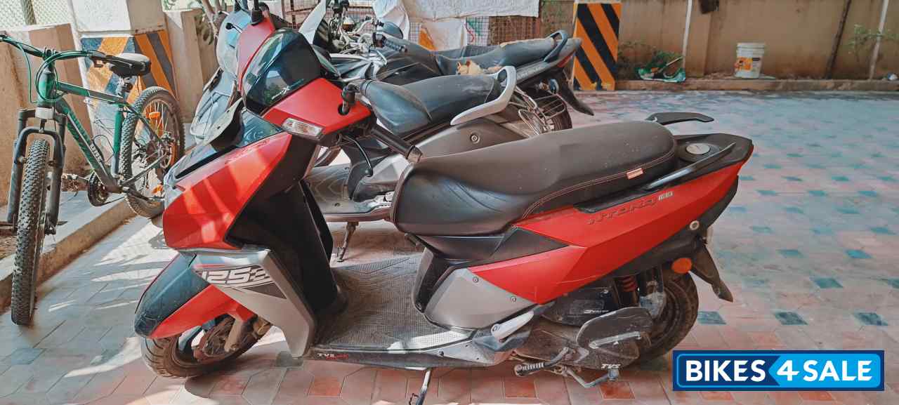 Red And Black Matt Finish TVS NTORQ 125