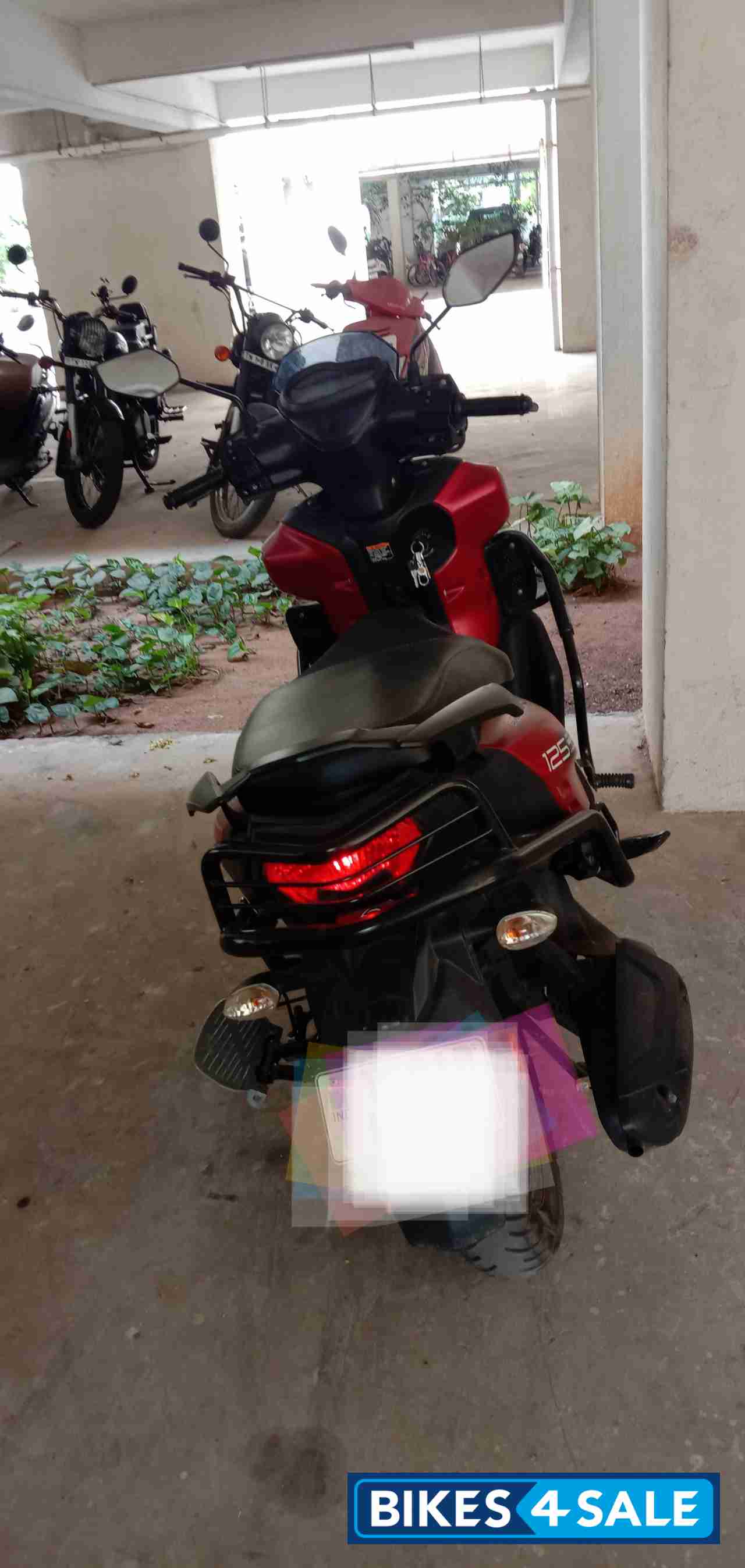 Red Yamaha Cygnus RayZR 125 Fi BS6