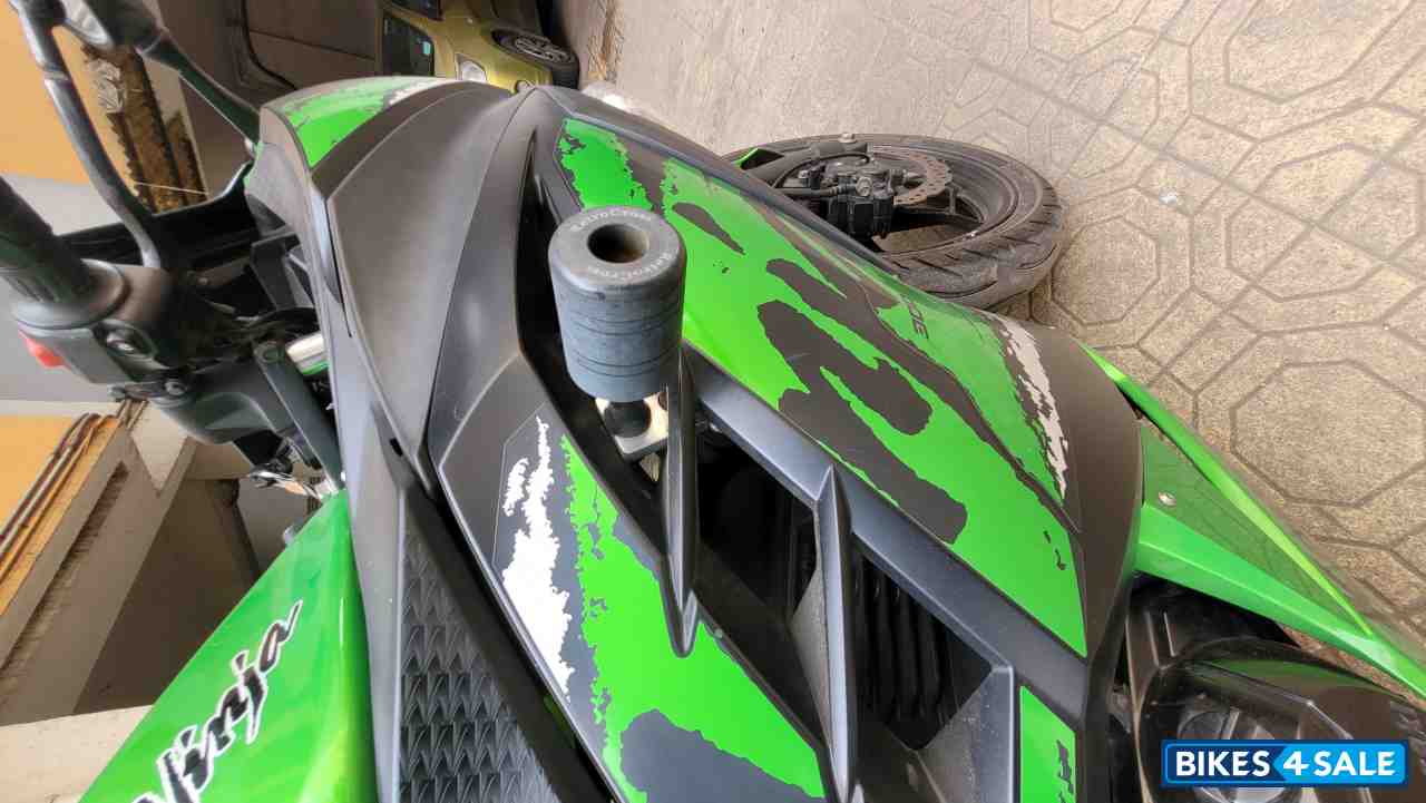 Green And Black Kawasaki Ninja 300R