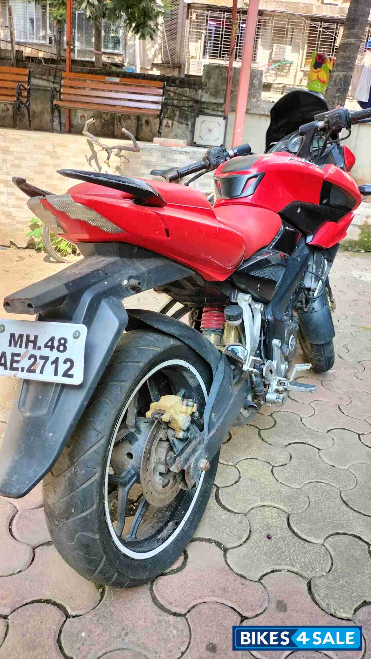 Red Bajaj Pulsar AS 200