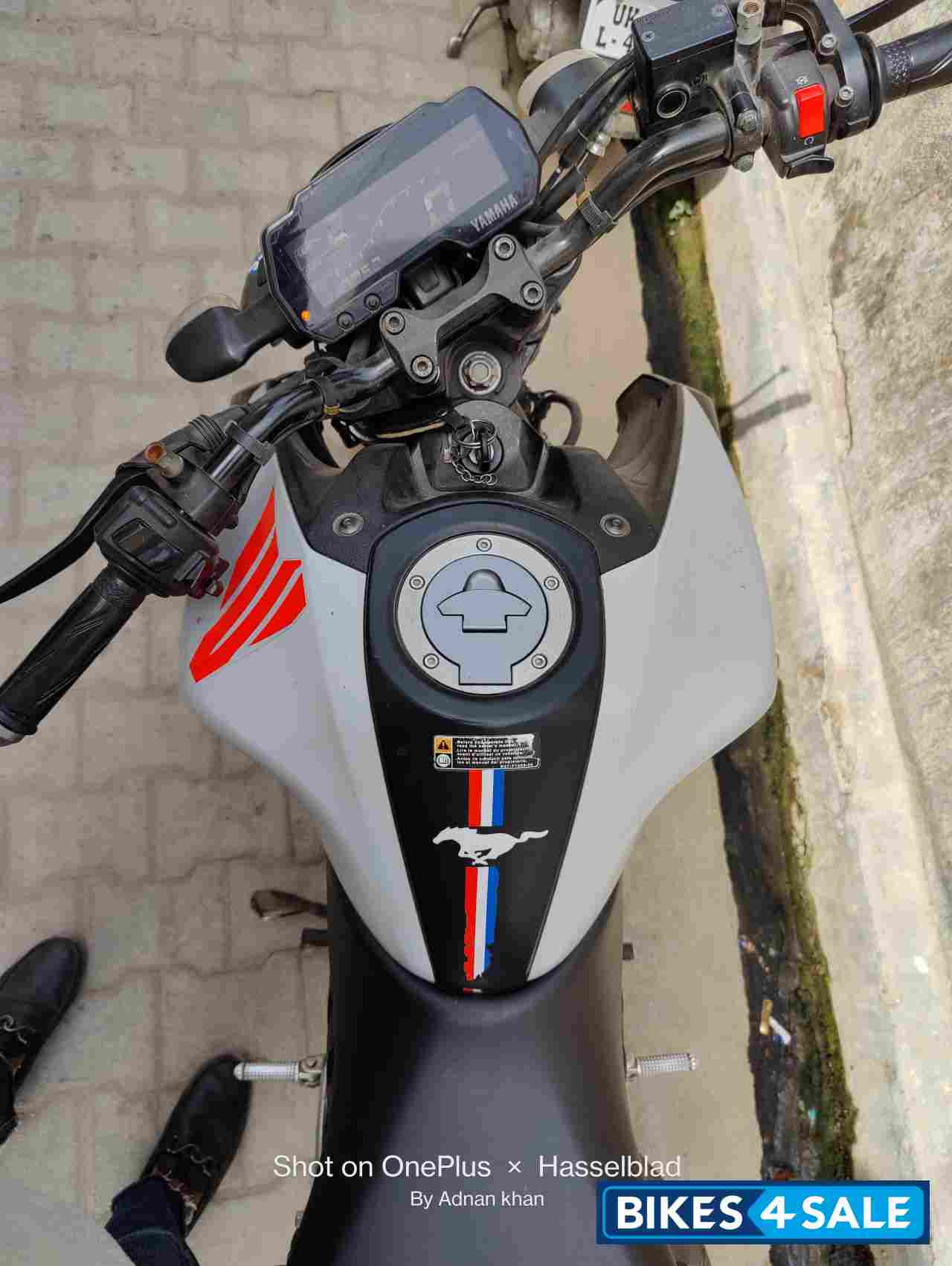White Orange Yamaha MT-15 BS6