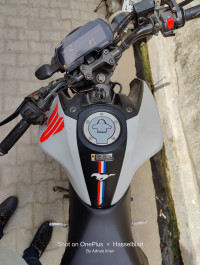 White Orange Yamaha MT-15 BS6