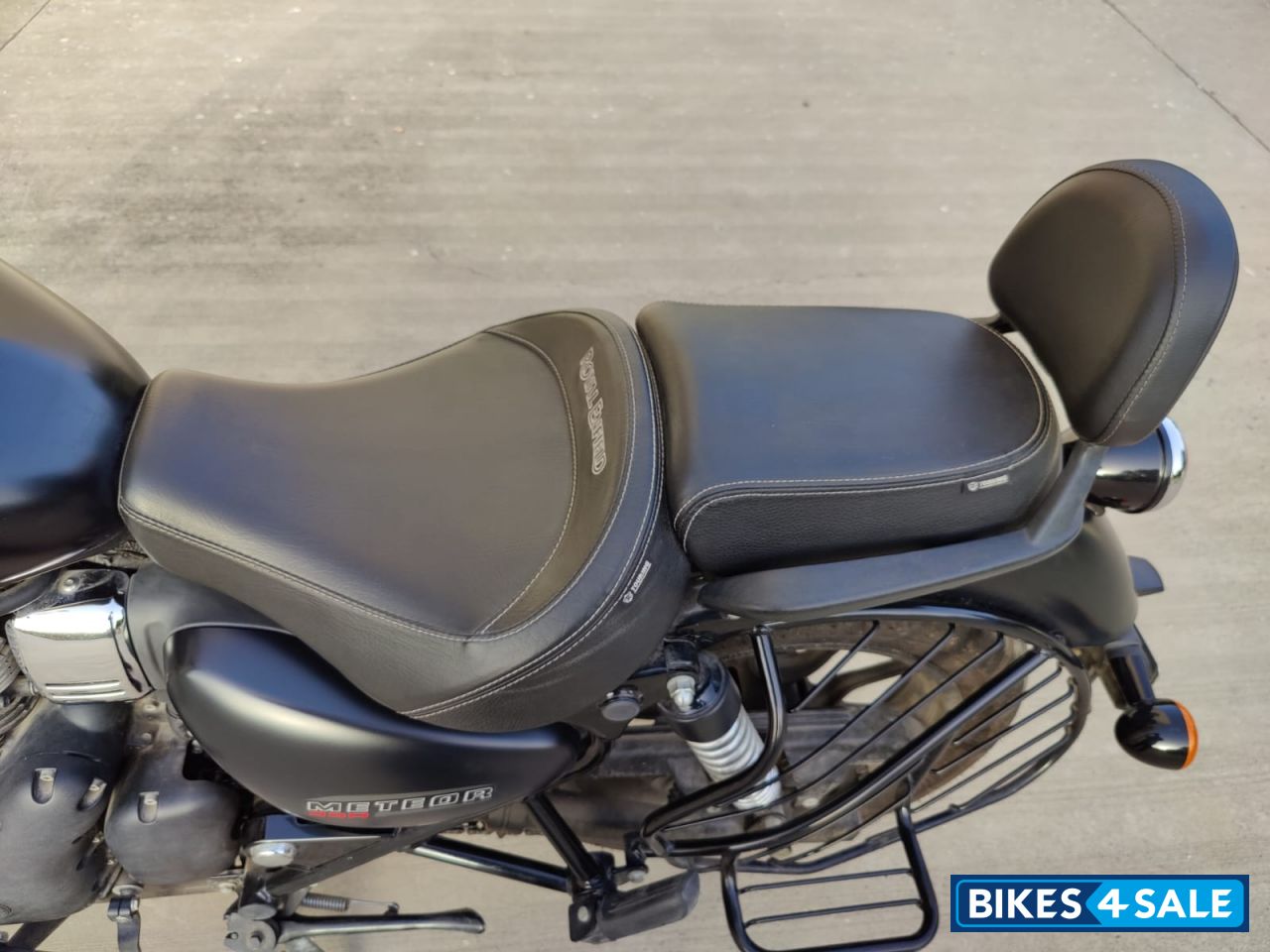 Matt Black Royal Enfield Meteor 350 Stellar