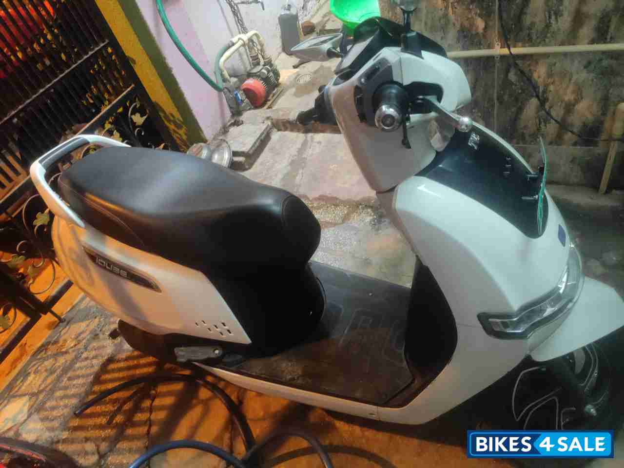 White TVS iQube Electric