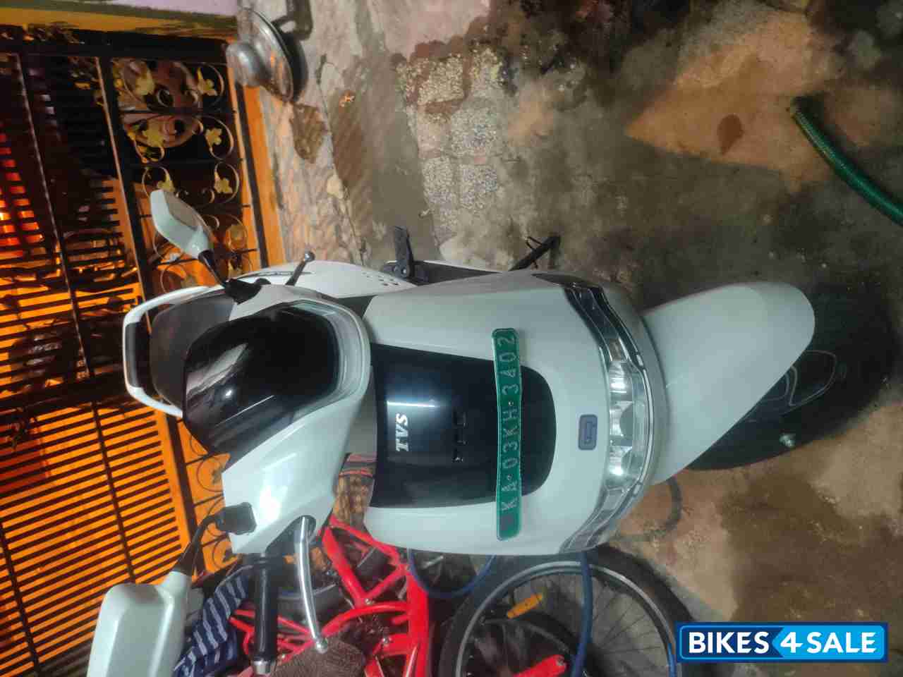 White TVS iQube Electric