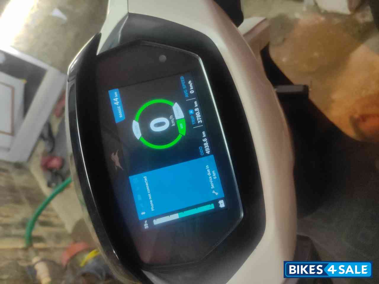 White TVS iQube Electric