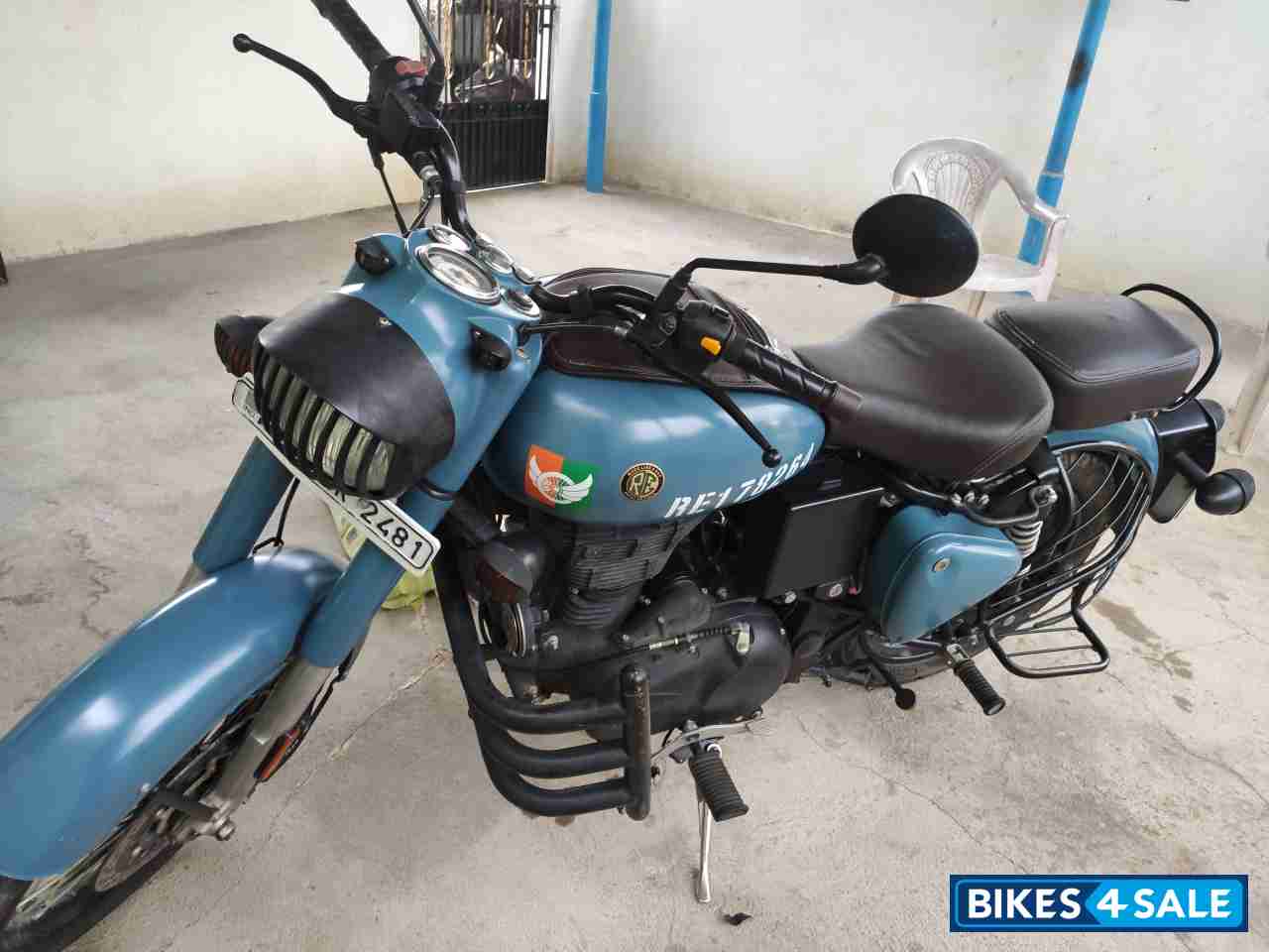 Blue Royal Enfield Classic 350 BS VI