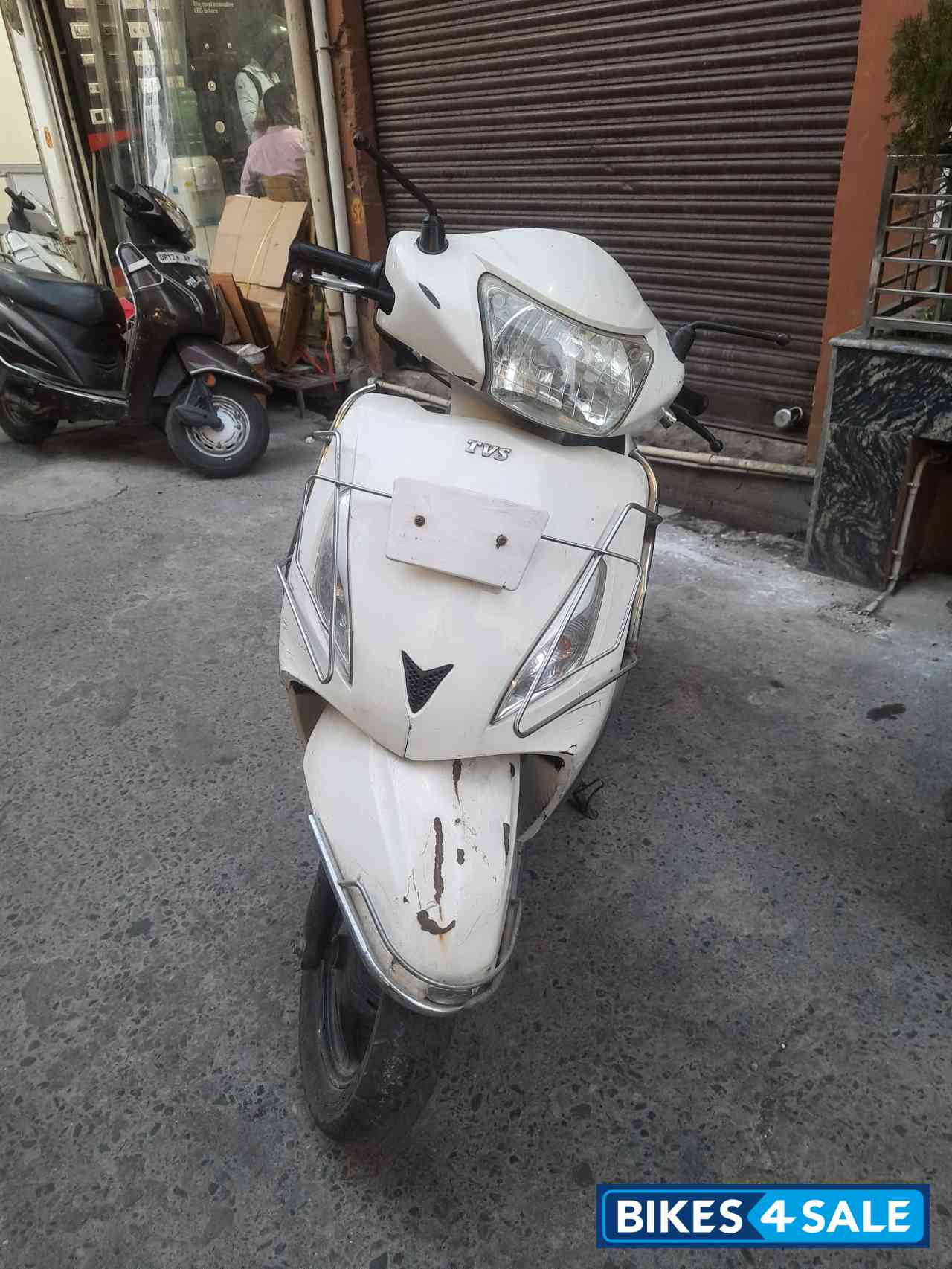 White TVS Jupiter