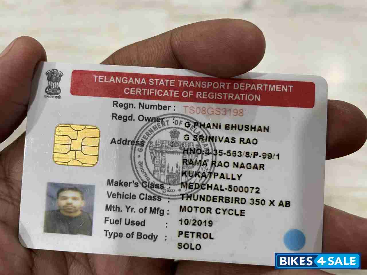 Roving Red Royal Enfield Thunderbird X 350