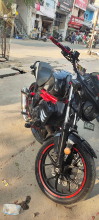Black And Red Mahindra Mojo 300 ABS BS6