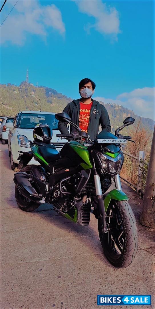 Green Bajaj Dominar 400 ABS BS6