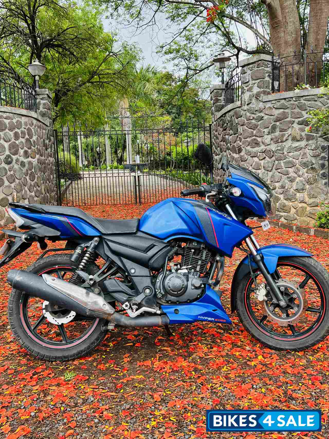 Dark Blue TVS Apache RTR 160