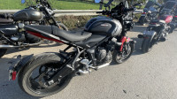Grey-red Triumph Trident 660