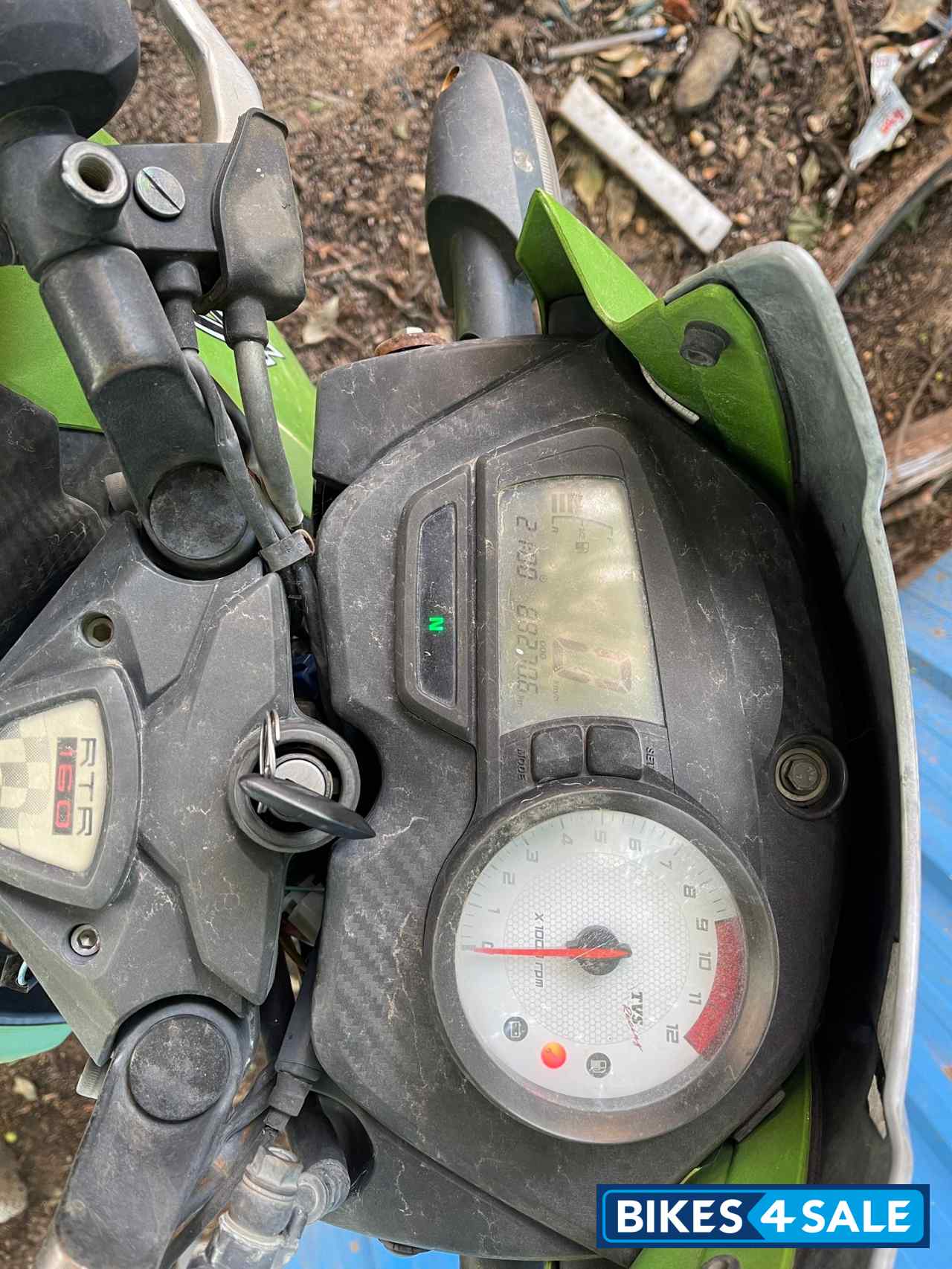 Parrot Green TVS Apache RTR 160