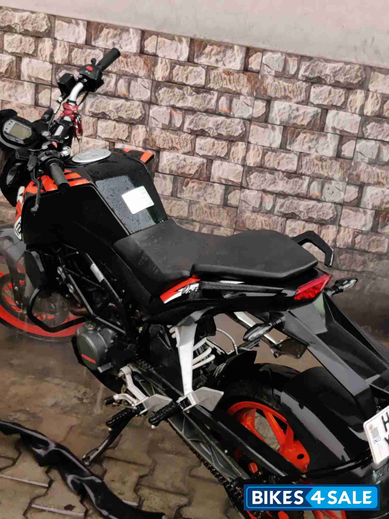 Black And Orange KTM Duke 125