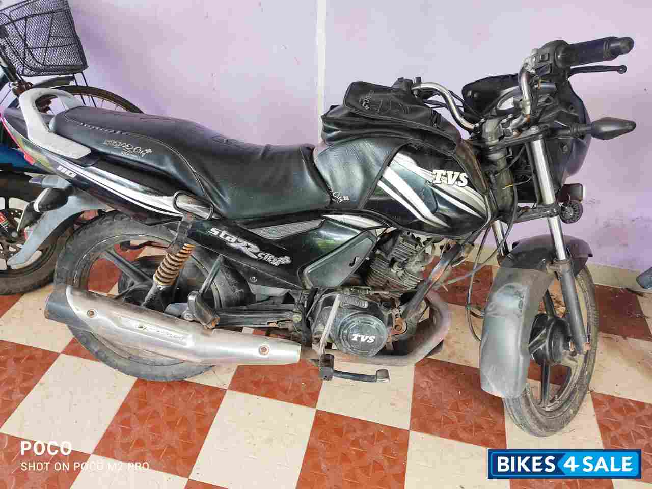 Black TVS Star City Plus