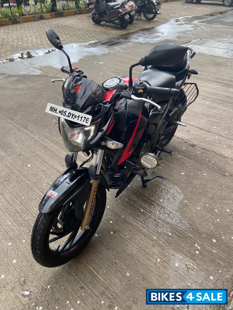 Black Red TVS Apache RTR 200 4V ABS Race Edition 2.0