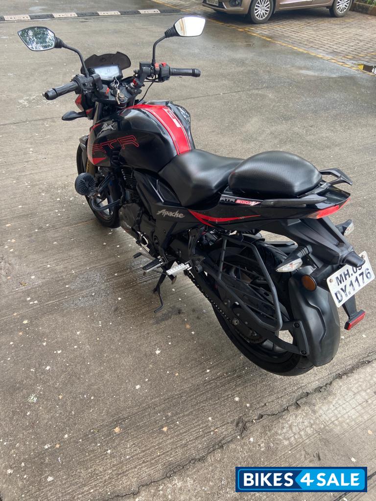 Black Red TVS Apache RTR 200 4V ABS Race Edition 2.0