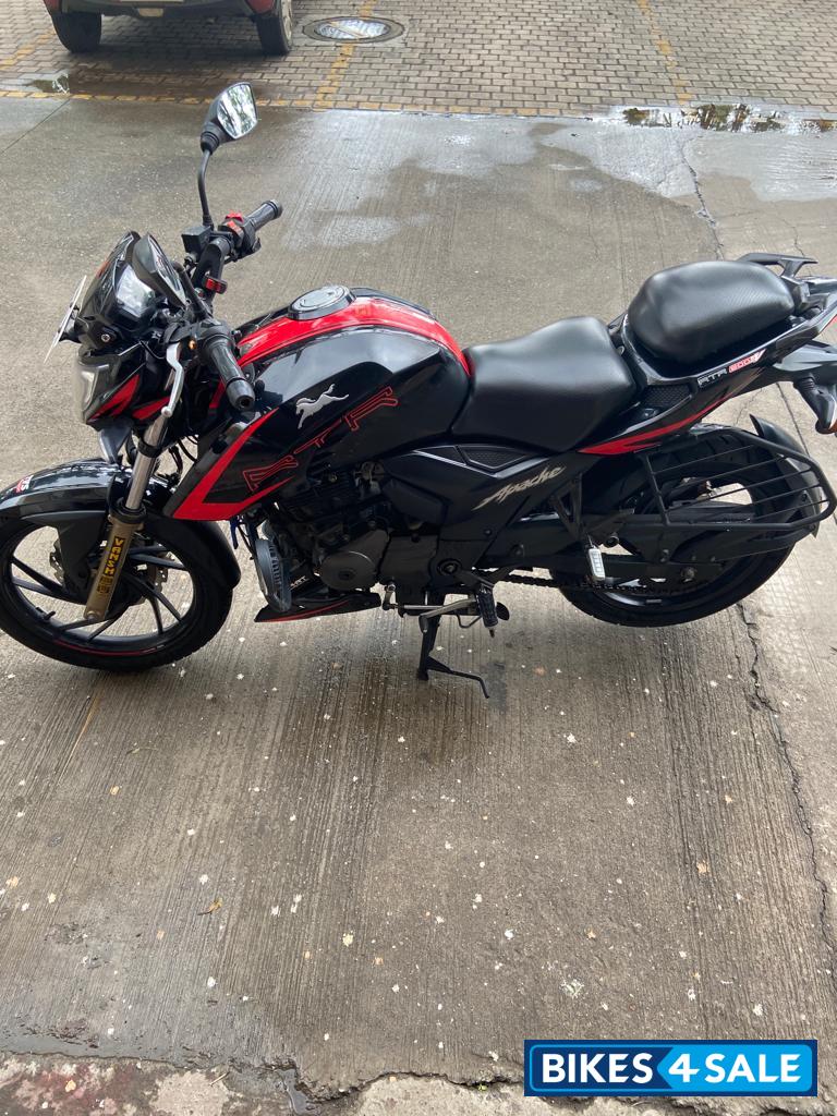 Black Red TVS Apache RTR 200 4V ABS Race Edition 2.0