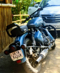 Blue And Mate Black Royal Enfield Classic Signals Airborne Blue
