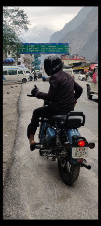 Blue And Mate Black Royal Enfield Classic Signals Airborne Blue