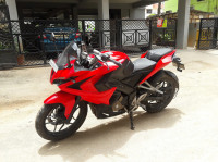 Red Bajaj Pulsar RS 200 ABS