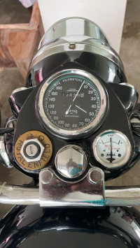 Black Royal Enfield Vintage Bullet
