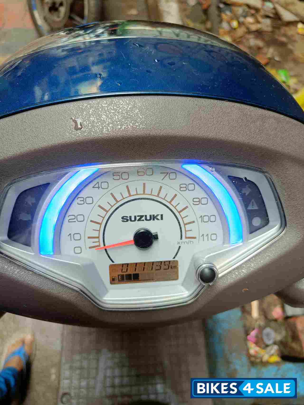 Greenish Blue Suzuki Access 125 Special Edition BS6