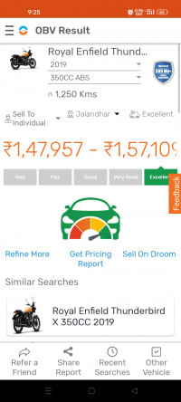 Red Royal Enfield Thunderbird X 350