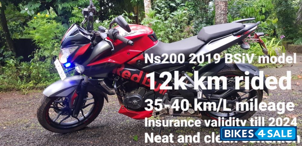 Red Bajaj Pulsar 200 NS ABS
