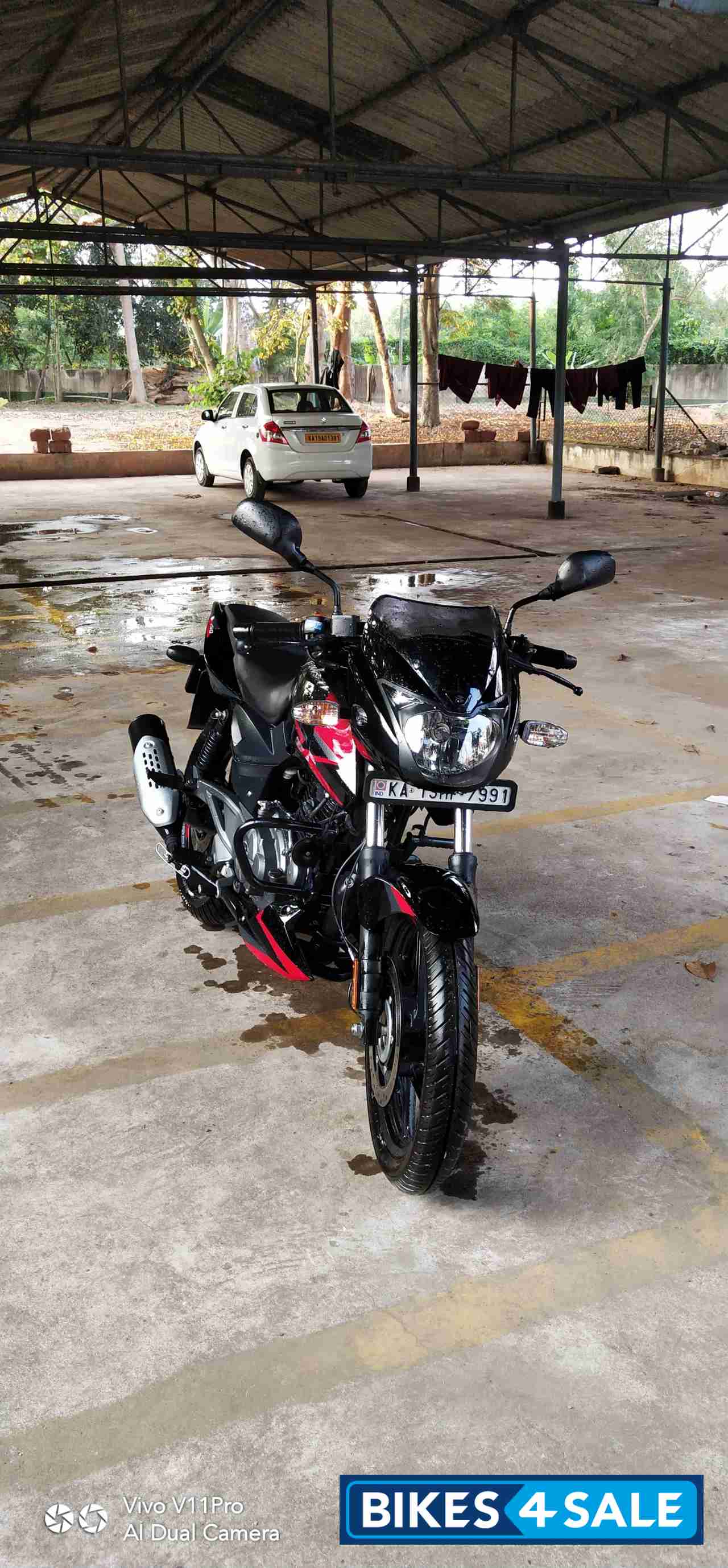 Red Black Bajaj Pulsar 150 Twin Disc BS6