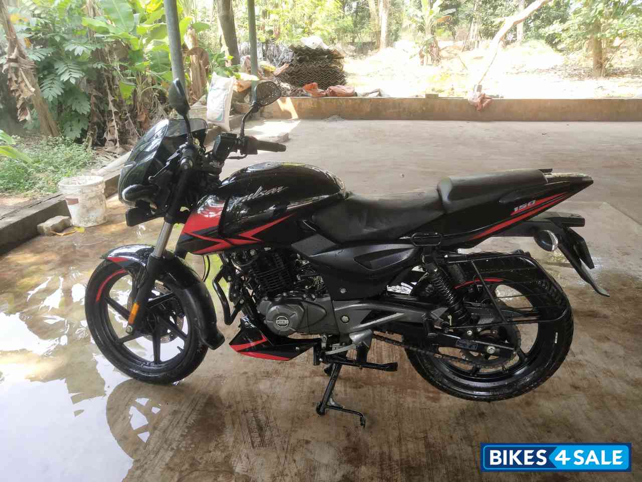 Red Black Bajaj Pulsar 150 Twin Disc BS6