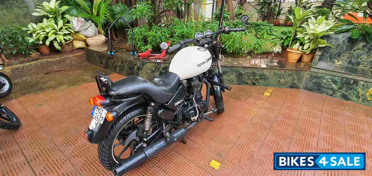 Whimsical White Royal Enfield Thunderbird X 350