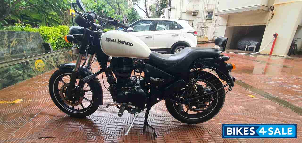Whimsical White Royal Enfield Thunderbird X 350