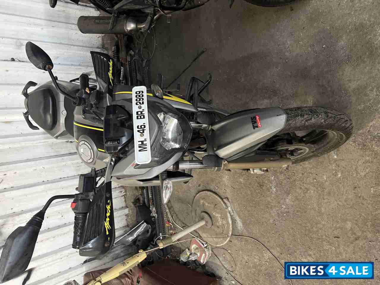 Grey TVS Apache RTR 200 4V