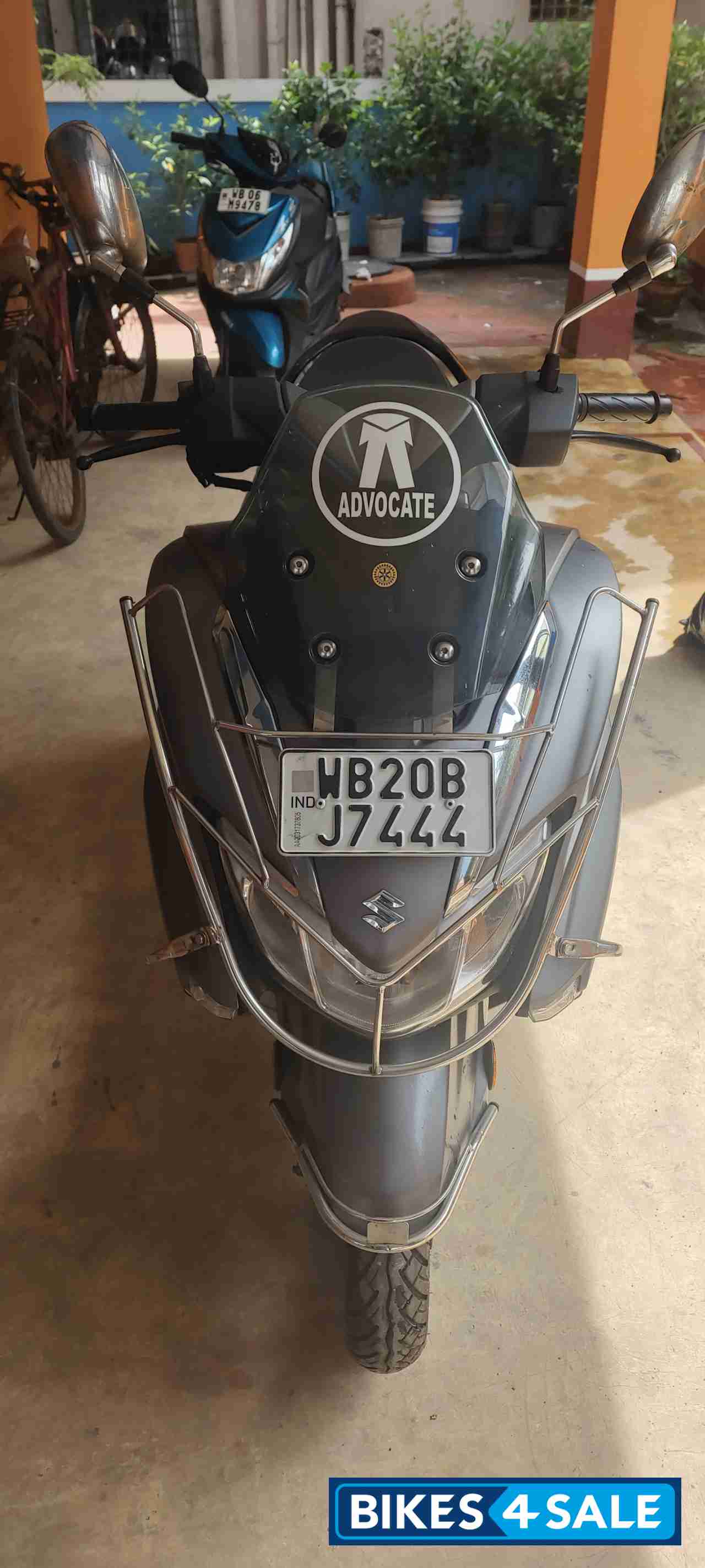 Matfib Grey Suzuki Burgman Street Bluetooth Enabled