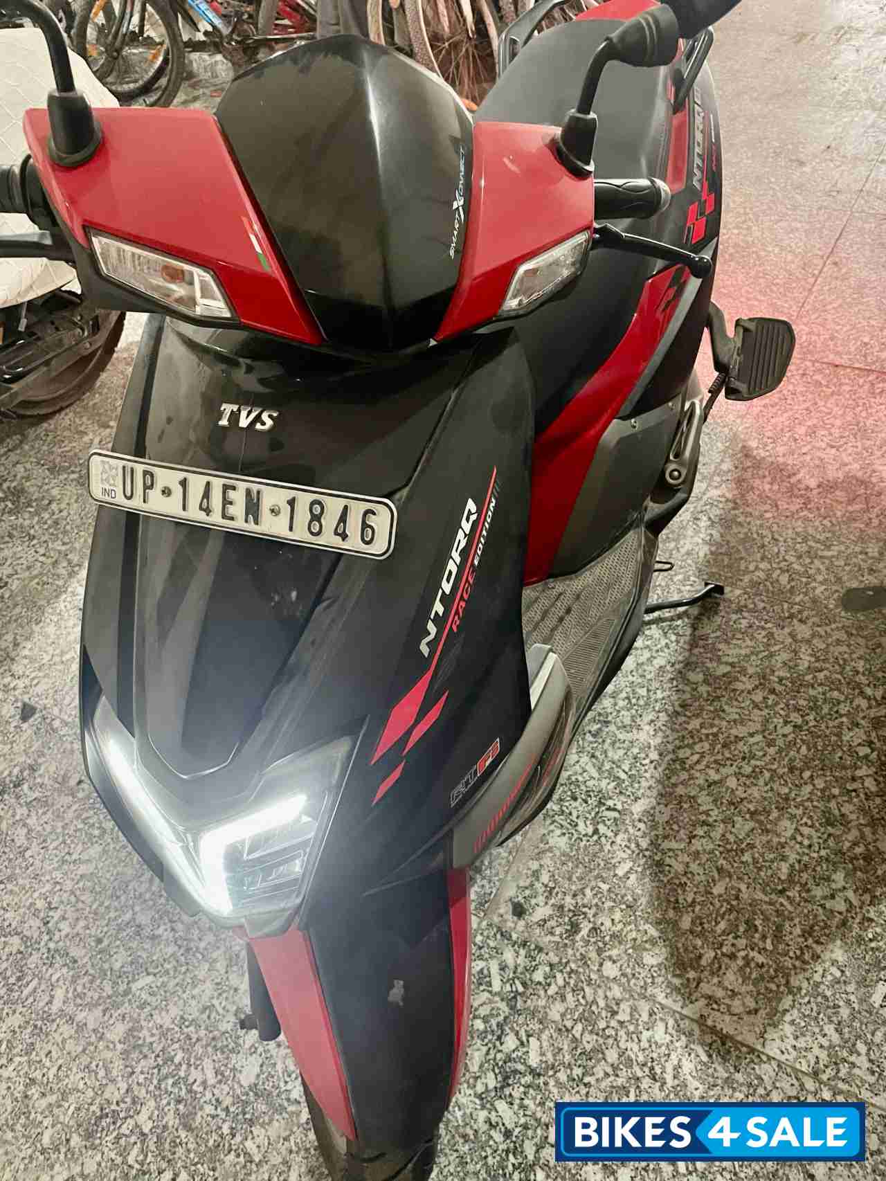 Red & Black TVS NTORQ 125 Race Edition BS6