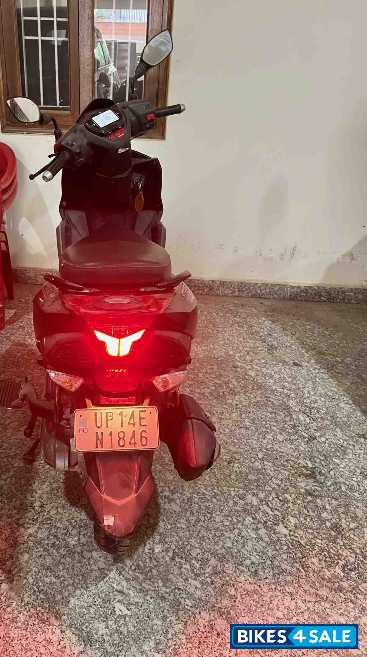 Red & Black TVS NTORQ 125 Race Edition BS6