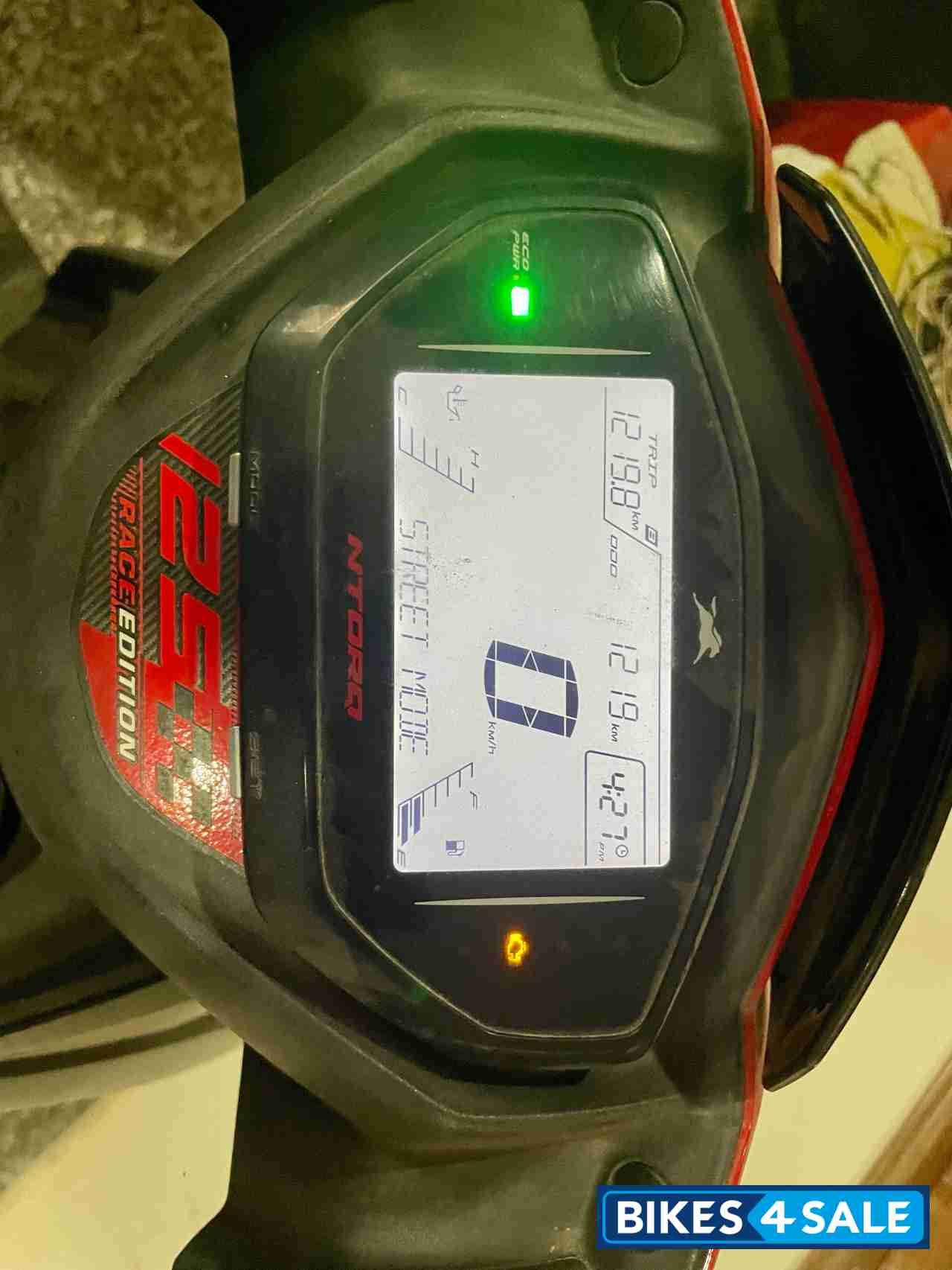 Red & Black TVS NTORQ 125 Race Edition BS6