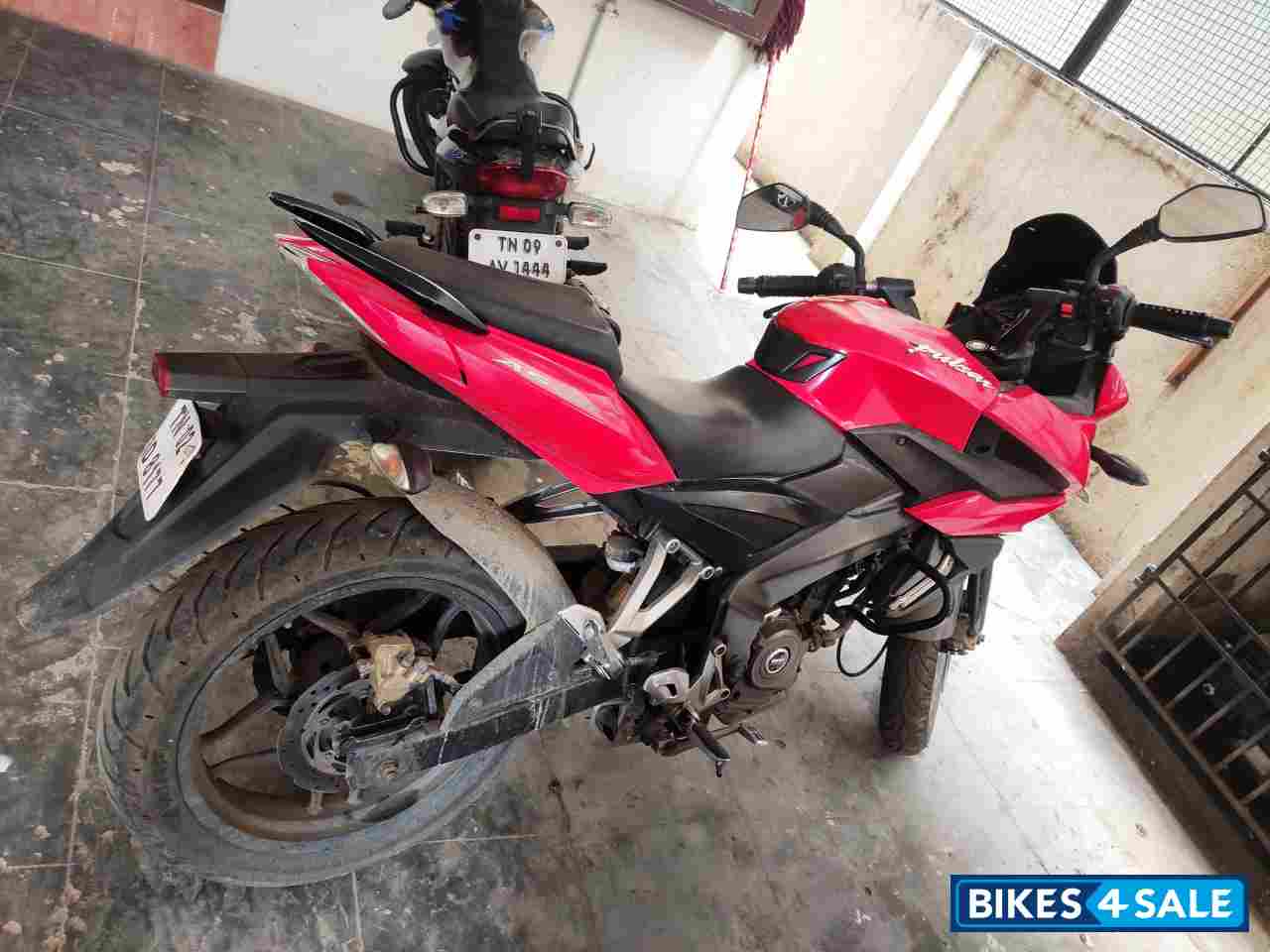 Red Bajaj Pulsar AS 200