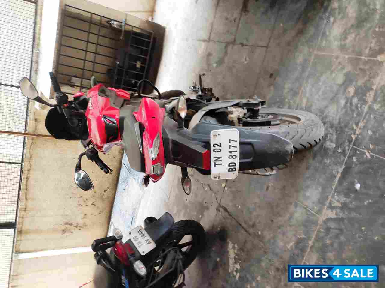 Red Bajaj Pulsar AS 200