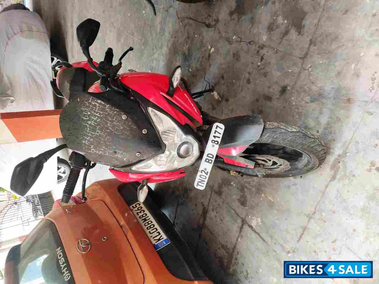 Red Bajaj Pulsar AS 200
