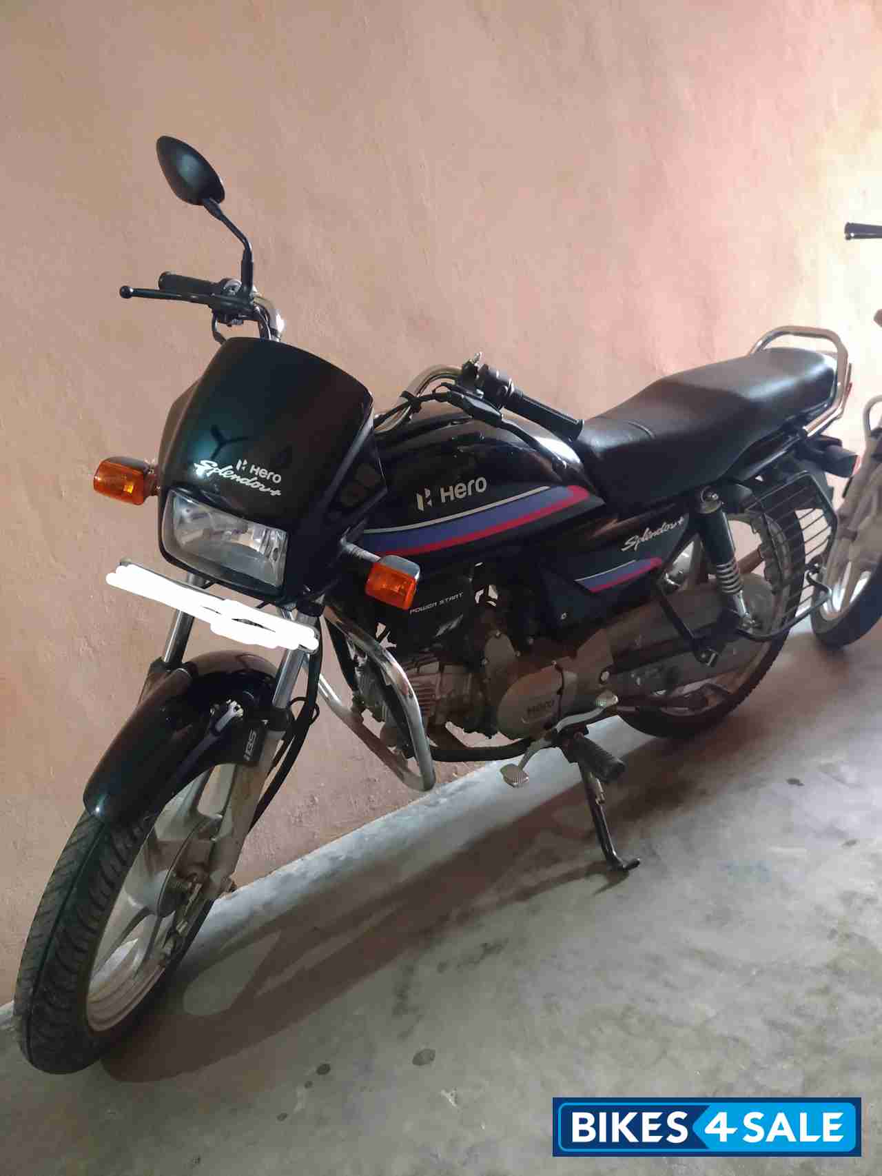 Black And Blue Hero Splendor Plus IBS i3s