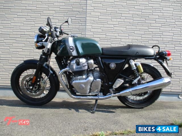 British Green Royal Enfield Continental GT 650 Twin