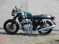British Green Royal Enfield Continental GT 650 Twin
