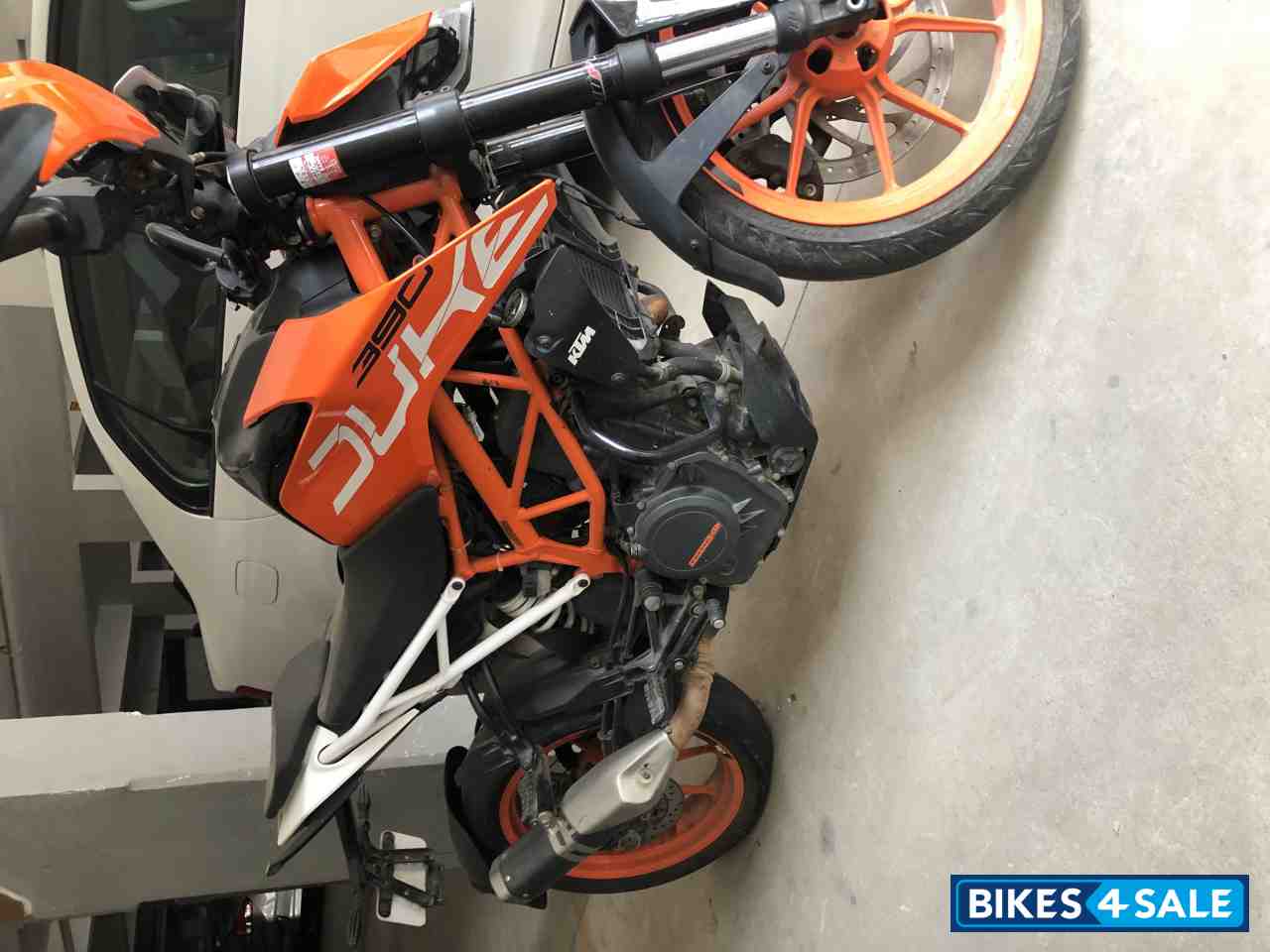 Orange, Black KTM Duke 390 BS6