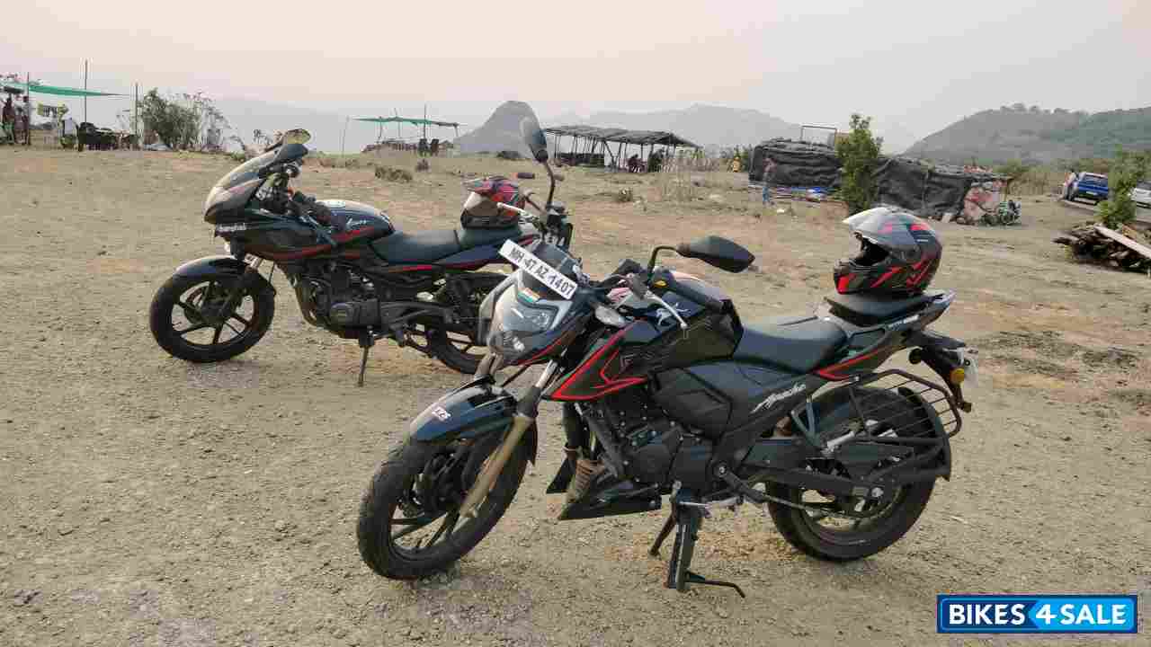 Black And Red TVS Apache RTR 200 4V ABS Race Edition 2.0