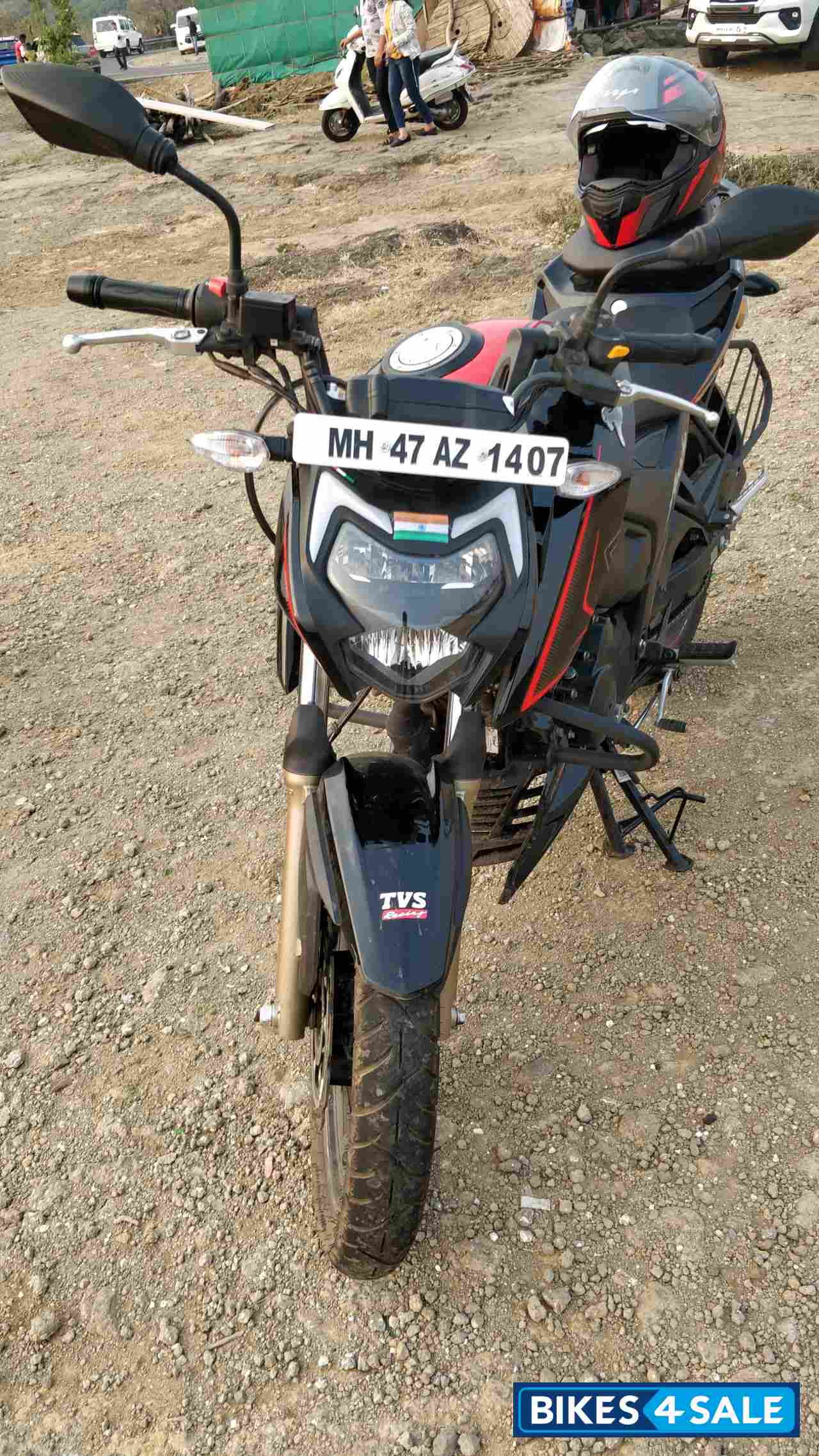 Black And Red TVS Apache RTR 200 4V ABS Race Edition 2.0