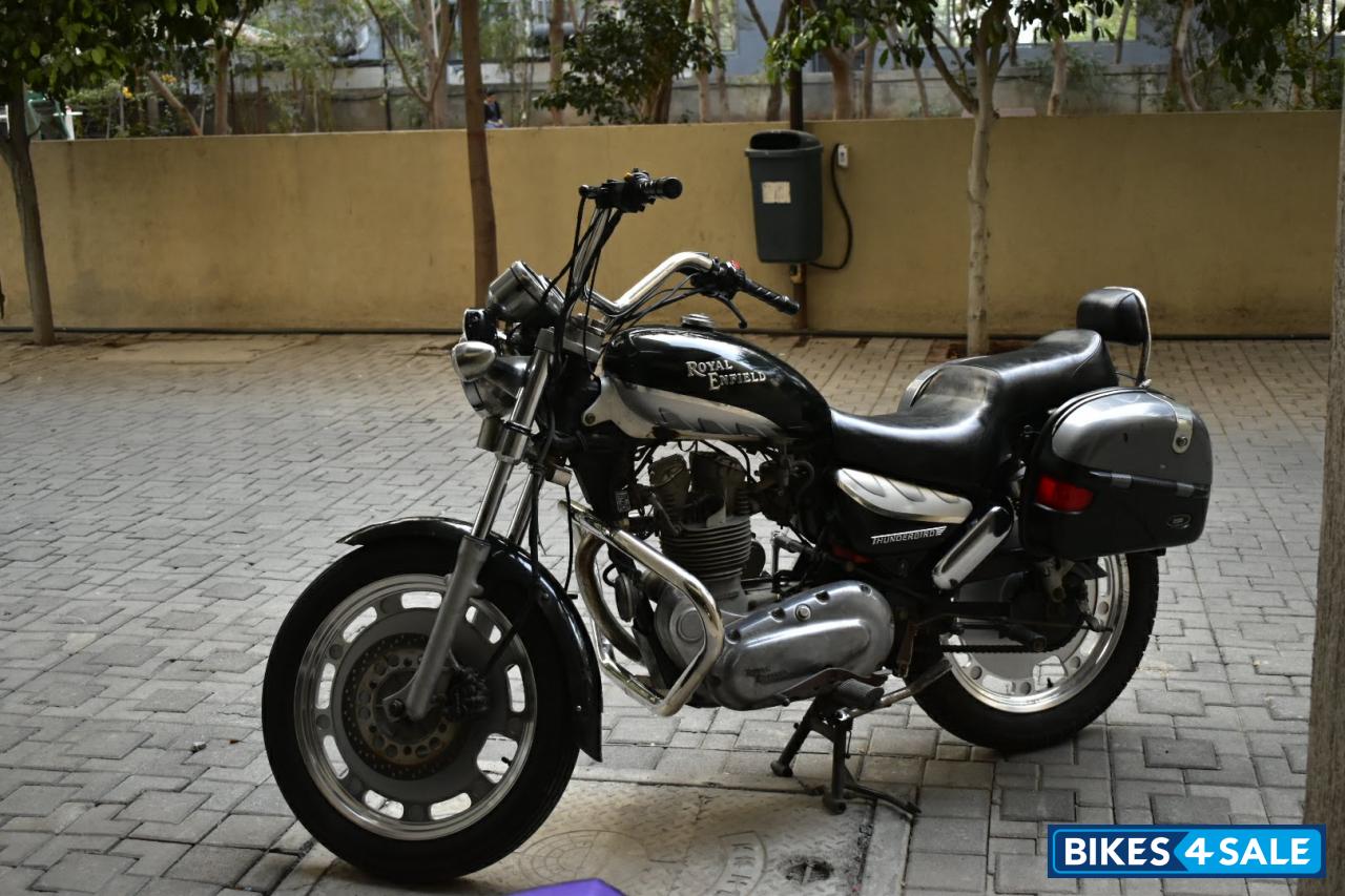 Black Silver Royal Enfield Thunderbird