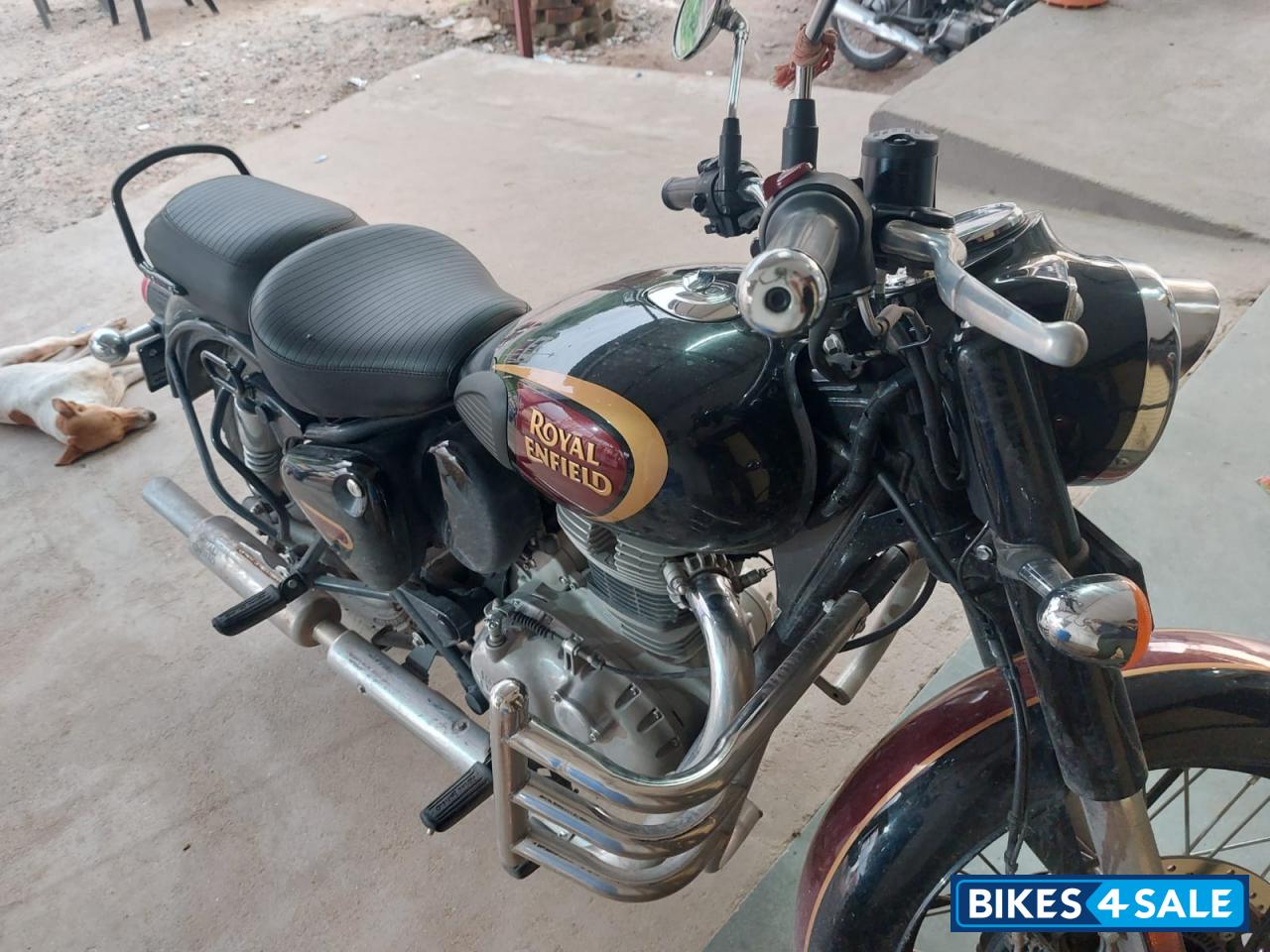 Halcyon Black Royal Enfield Classic 350 Dual Channel BS6